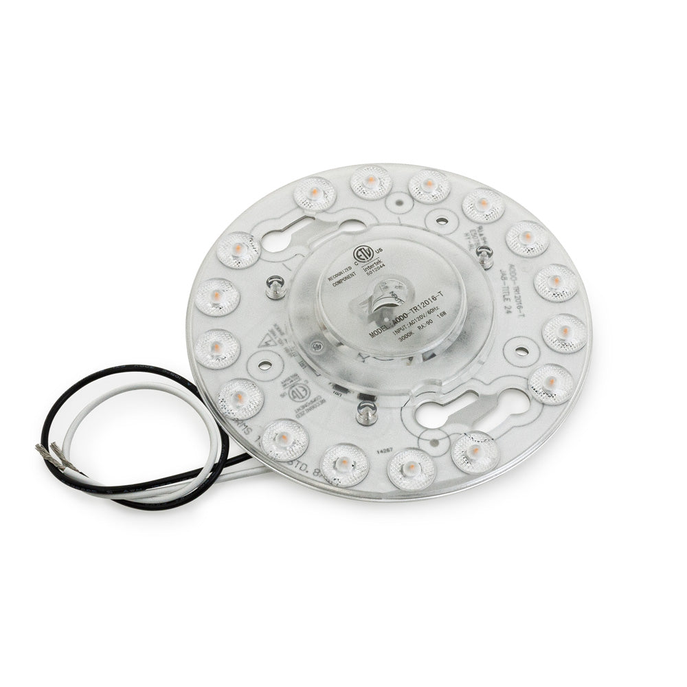 4 Inch Led Bulb Rm Rotation Thread 4.7 inch Round Disc LED Module TR12016-T, 120V 16W 3000K(Warm White)