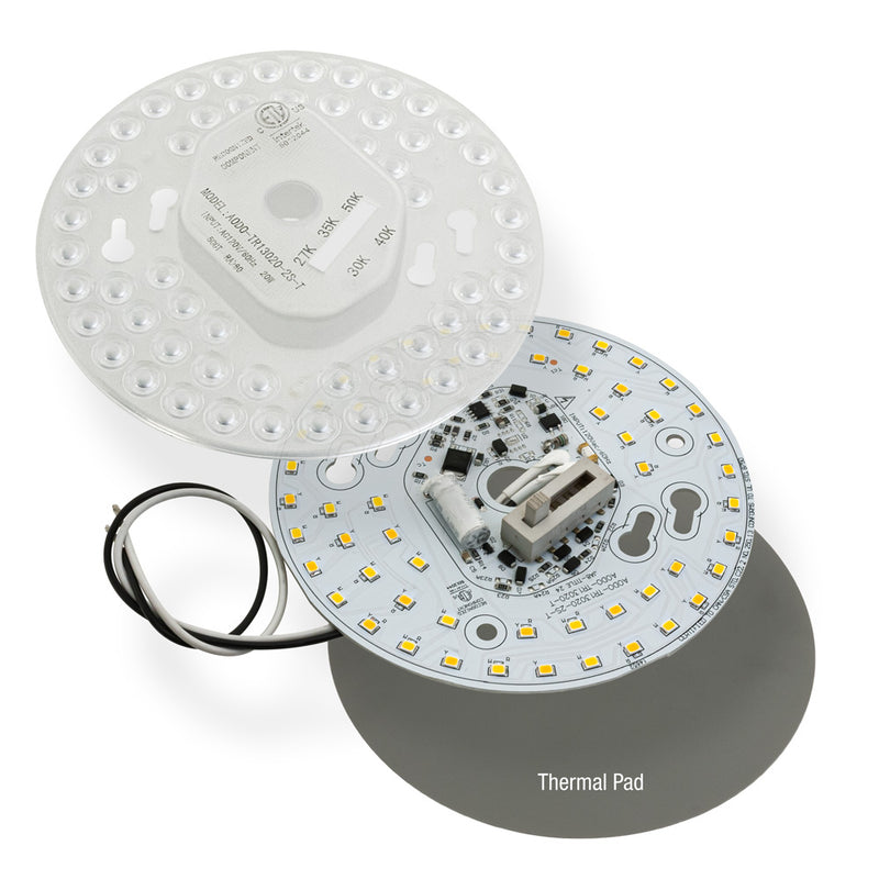 5.1 inch Round Disc LED Module TR13020-2S-T, 120V 20W 5CCT(2.7K, 3K, 3.5K, 4K, 5K), lightsandparts