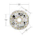 3.14 inch Round Disc LED Module TR08024, 120V 24W 3000K(Warm White), lightsandparts