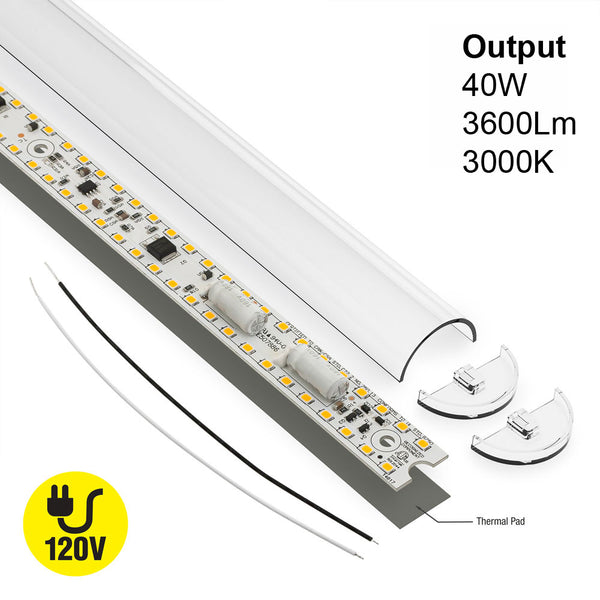 13.8 inch Linear LED Module TL35040, 120V 40W 3000K(Warm White), lightsandparts
