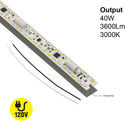 15.8 inch Linear LED Module TL40040, 120V 40W 3000K(Warm White)