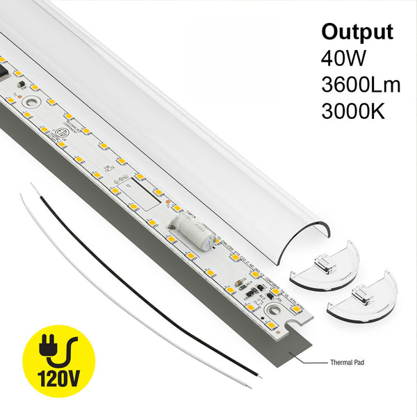 19.7 inch Linear LED Module TL50040, 120V 40W 3000K(Warm White), lightsandparts