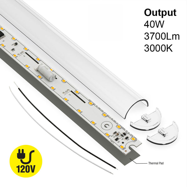 29.4 inch Linear LED Module TL75040, 120V 40W 3000K(Warm White), lightsandparts