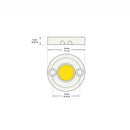 8CBCC-024-20134-009V-3000-U06 COB Paragon LED Module with G21100110 LED Holder, 9V 6W 3000K (Warm White), Lightsandparts