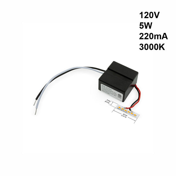 ST0130K LED Module with Driver, 120V 5Watt 3000K(Warm White)