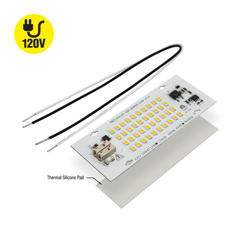 4 inch Linear ZEGA LED Module LHO-02-800-830-120-S3, 120V 800lm 3000K(Warm White)