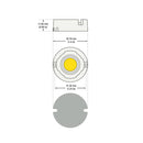 CDHT-042-36135-120V-3000K  U11 COB Paragon LED Module with GHH36135AC LED Holder, 120V 12W 3000K(Warm White), lightsandparts