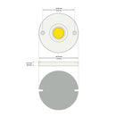 CDHT-42-36185-120V-27 G14 COB Paragon LED Module with H66185AC LED Holder, 120V 18W 2700K(Soft White)