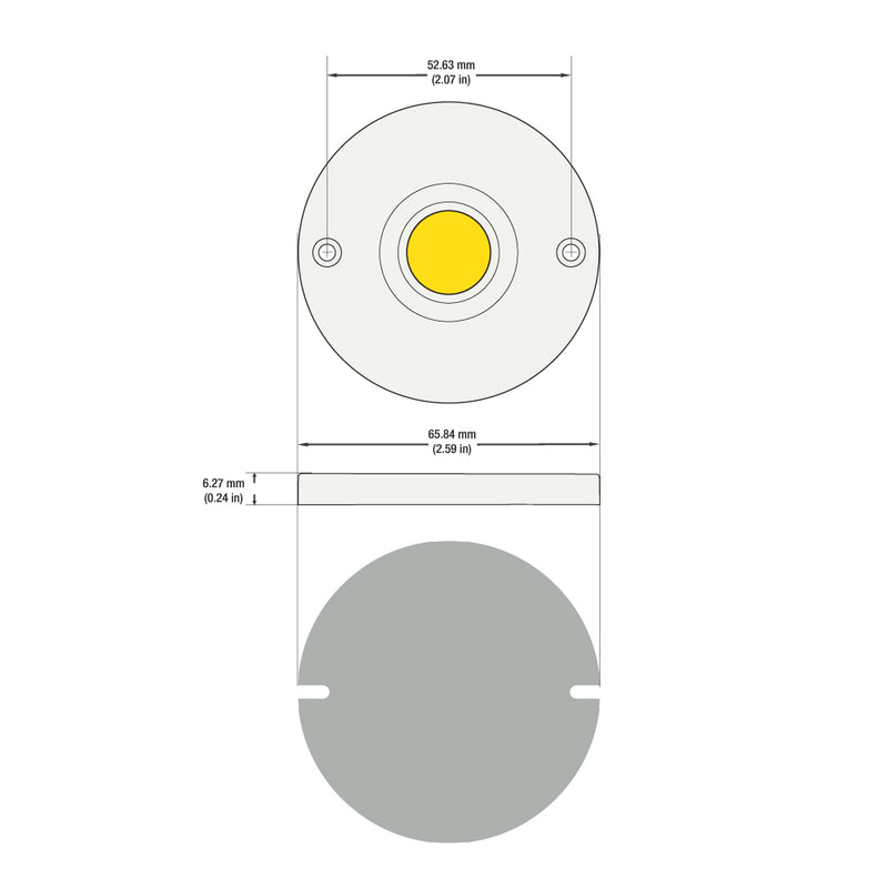 CDHT-042-36185-120V-2700K G14 COB Paragon LED Module with H66185AC LED Holder, 120V 18W 2700K(Soft White)