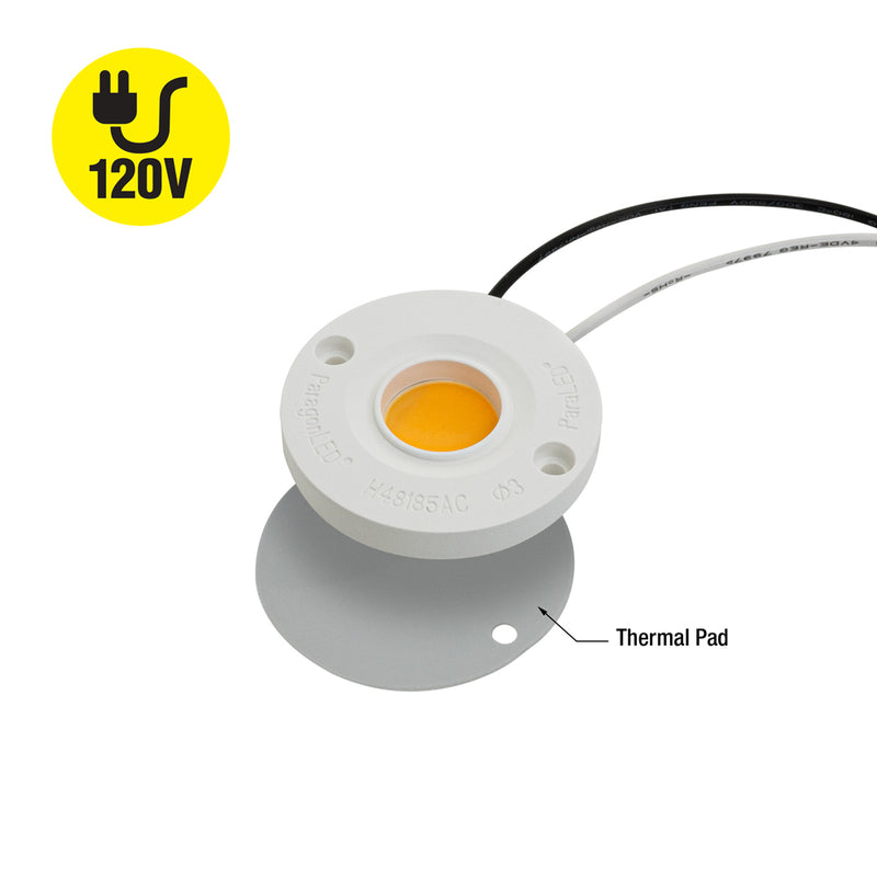 CBAC-042-36185-120-2700 G17 COB Paragon LED Module With H48185AC LED Holder, 120V 14W 2700K(Soft White), lightsandparts