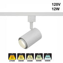 White LED Track Light Head LW-TRB12W-5C-W-XX, 120V 12W 5CCT(2.7K, 3K, 3.5K, 4K, 5K)