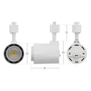 White LED Track Light Head VBD-LW-TRB20W-5C-W-XX, 120V 20W 5CCT(2.7K, 3K, 3.5K, 4K, 5K), lightsandparts