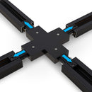 Track Cross Joiner Black H-Type 0337-CJB