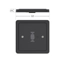 Track Monopoint Canopy Black VBD-0343-MCB, lightsandparts