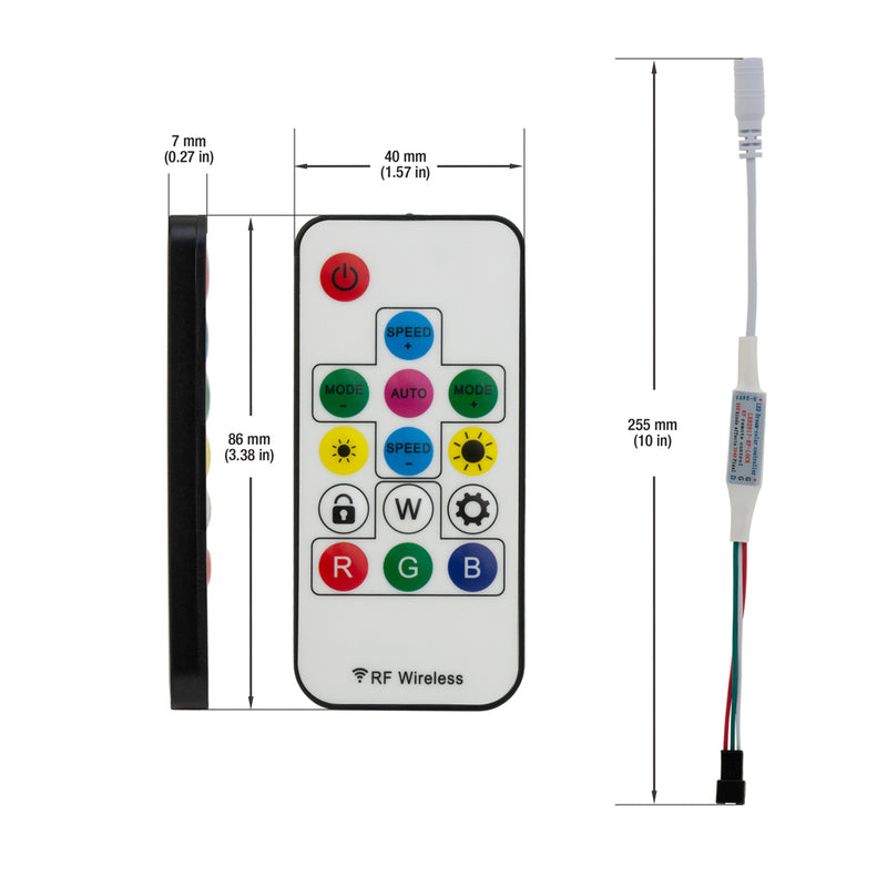 SP103E Simple SPI Controller + Remote 5-24V