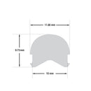 10mm Recessed Silicone LED neon Cover per foot