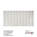 Flexible Addressable LED Backlight Sheet for behind Stone and Glass, 24V 83.1W RGBD