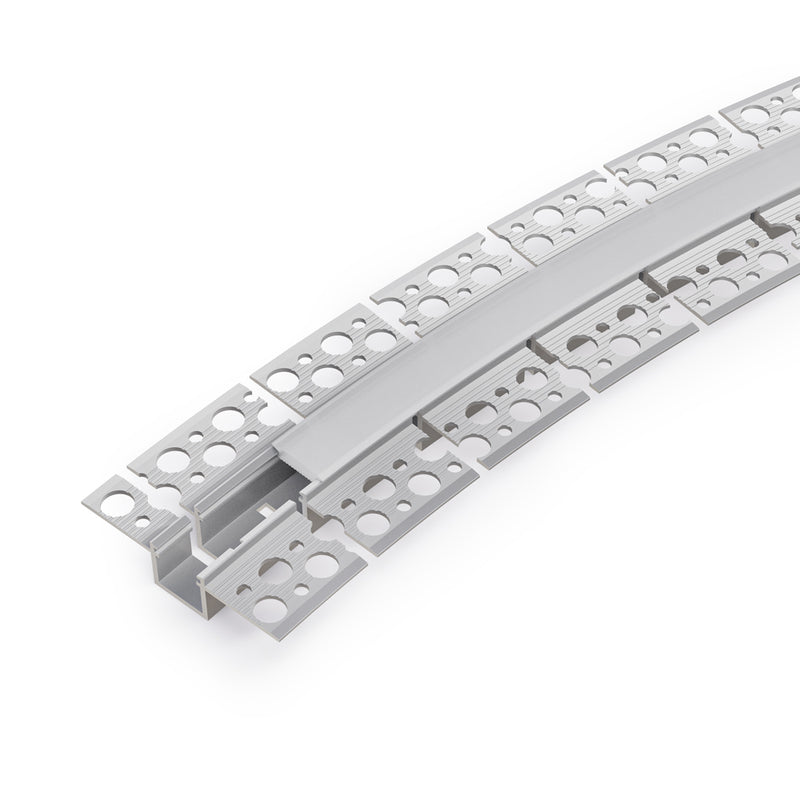 Type 101, Flexible Recessed LED Aluminum channel for Drywall(Plaster-In) VBD-CH-D11, 3Meters (118inches)