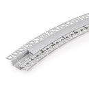 Type 102, Flexible Recessed LED Aluminum channel for Drywall(Plaster-In), 3Meters (118inches)