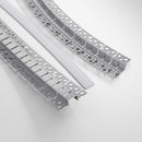 Type 102, Flexible Recessed LED Aluminum channel for Drywall(Plaster-In), 3Meters (118inches)