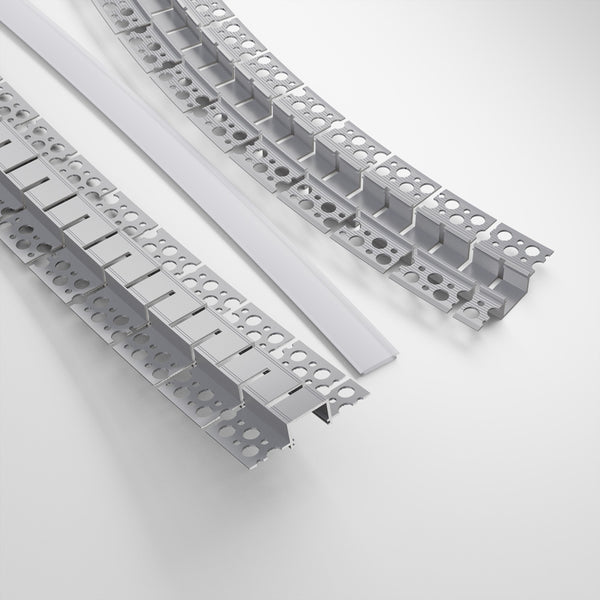 Type 102, Flexible Recessed LED Aluminum channel for Drywall(Plaster-In) VBD-CH-D12, 3Meters (118inches)