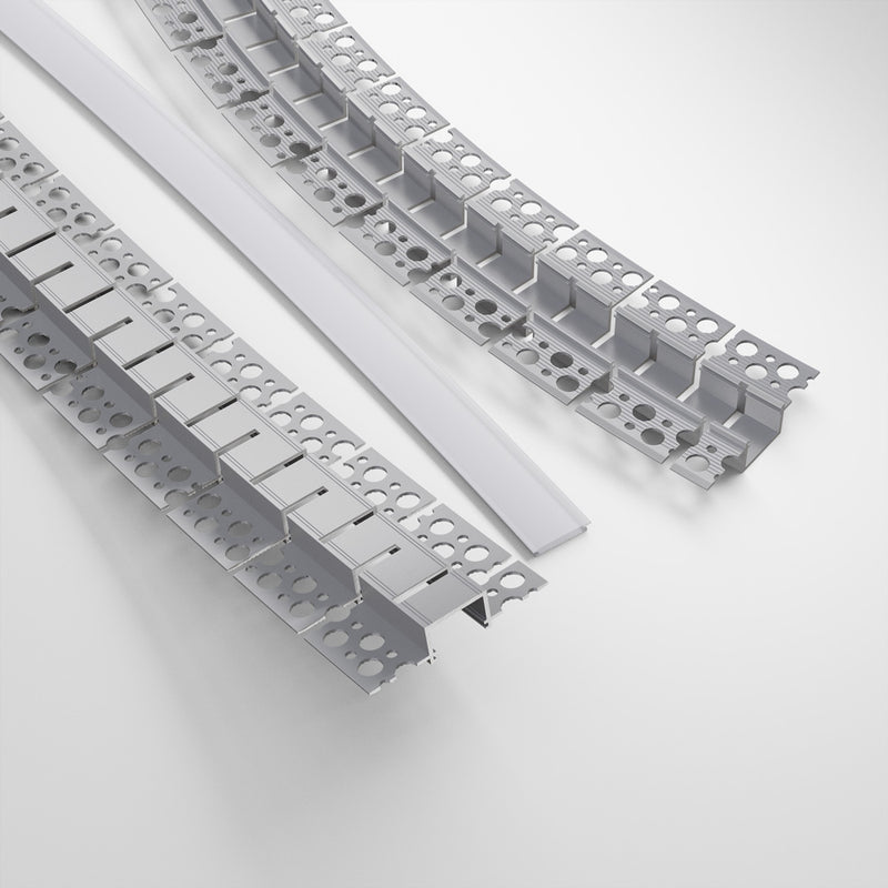 Type 102, Flexible Recessed LED Aluminum channel for Drywall(Plaster-In) VBD-CH-D12, 3Meters (118inches)