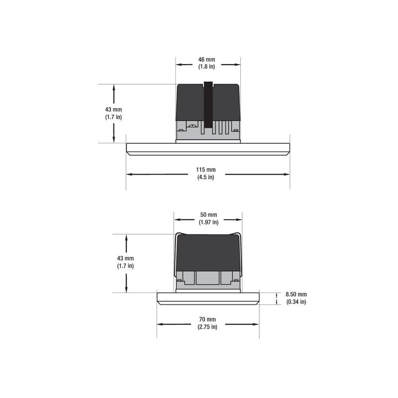 LSD-5CCTWK Horizontal and Vertical Orientation White LED Step Light 120V, 2W, Adjustable 5CCT(2.7K, 3K, 3.5K, 4K, 5K), gekpower