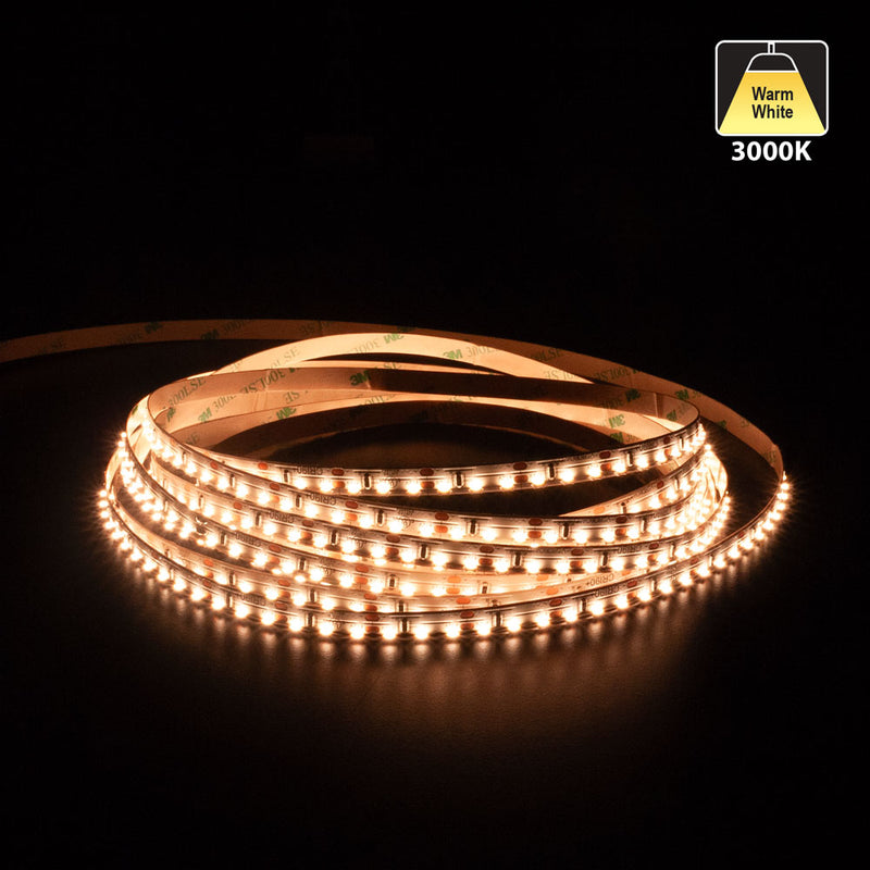 5M(16.4ft) Side emitting Indoor LED Strip Light 315, 12V 3(w/ft) 329-402(Lm/ft) 120(LEDs/m) 3K(Warm White), LIGHTSANDPARTS