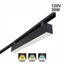 2ft Linear Black LED Track Light Head LW-TRL30W-BK, 120V 30W 3CCT(3K, 4K, 5K)
