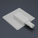 Track Live End Joiner with Cover White LW-TR02-W