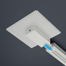 Track Live End Joiner with Cover White LW-TR02-W