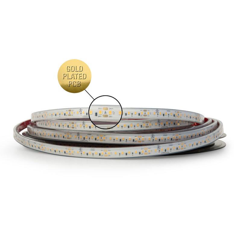 20M(65.6ft) Waterproof LED Strip L2835, 24V 3(w/ft) 298(Lm/ft) CCT(3K, 3.5K, 4K)