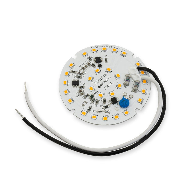 120V Flat Round PCB 28 SMD 3528 LED Module 15W 3000K(Warm White), lightsandparts