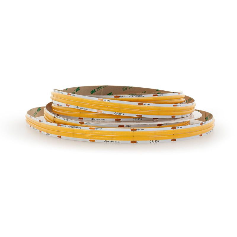 5M(16.4ft) Double raw Indoor LED Strip COB, 24V 6.6(w/ft) 665(Lm/ft) 960(LEDs/m) CCT(2.7K, 3K, 3.5K)