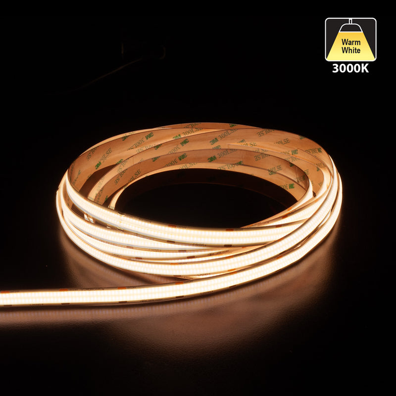 5M(16.4ft) Double raw Indoor LED Strip COB, 24V 6.6(w/ft) 665(Lm/ft) 960(LEDs/m) CCT(2.7K, 3K, 3.5K)