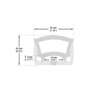 White Silicone Flexible LED Neon channel N3020-SF-W, per foot(30.5cm) SURFACE Mount