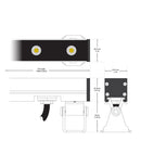 Linear LED Wall Washer, 100cm (3.28ft) 24V 29W 5000K