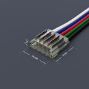 12mm LED Strip to Wire Connectors, 50RGBWBC-12mm-1S1W RGBW (Pack of 1)
