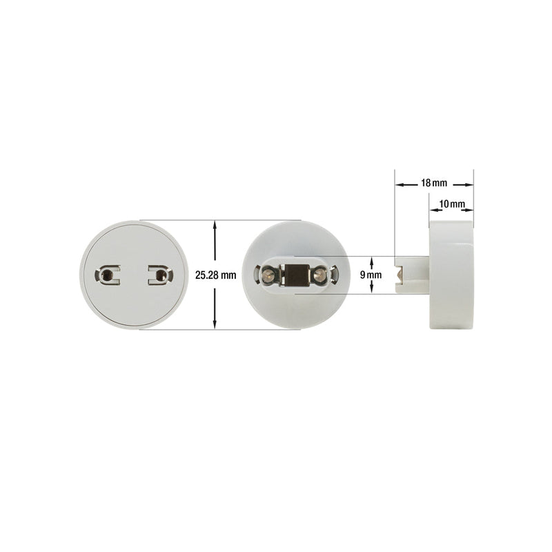 617D 8ft T8 Tube Connector (1 Pair)