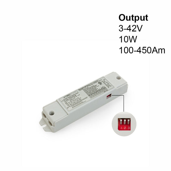 OTM-VPA10-DIP Selectable Constant Current LED Driver (5 in 1 Dimming) 100mA~450mA 3-42V 10W