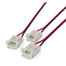10mm LED Strip to Wire Connectors, CLP-10mm-1S1W (Pack of 3)