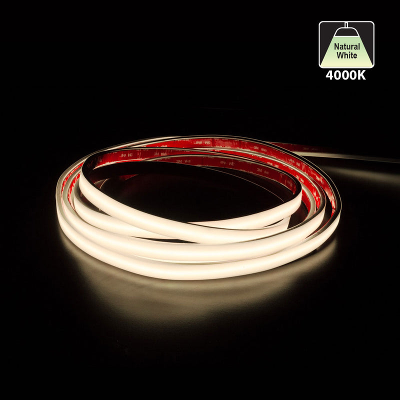 Custom cut Outdoor COB LED Strip Light, 24V 3(w/ft) 233(Lm/ft) CCT(2.7K, 3K, 3.5K, 4K, 5K) per foot