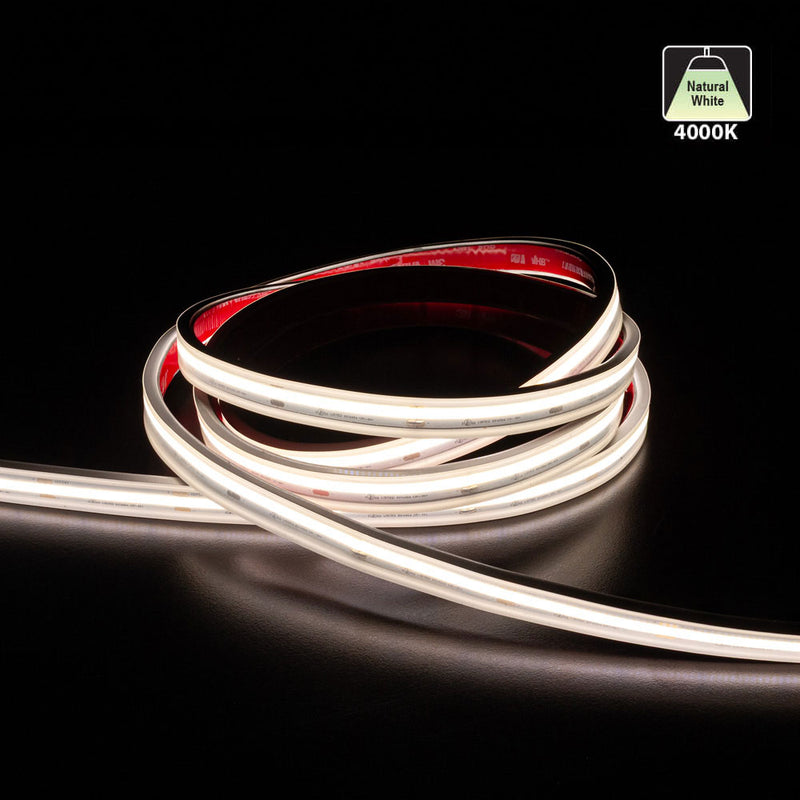 Custom cut Outdoor COB LED Strip Light, 24V 3(w/ft) 233(Lm/ft) CCT(2.7K, 3K, 3.5K, 4K, 5K) per foot