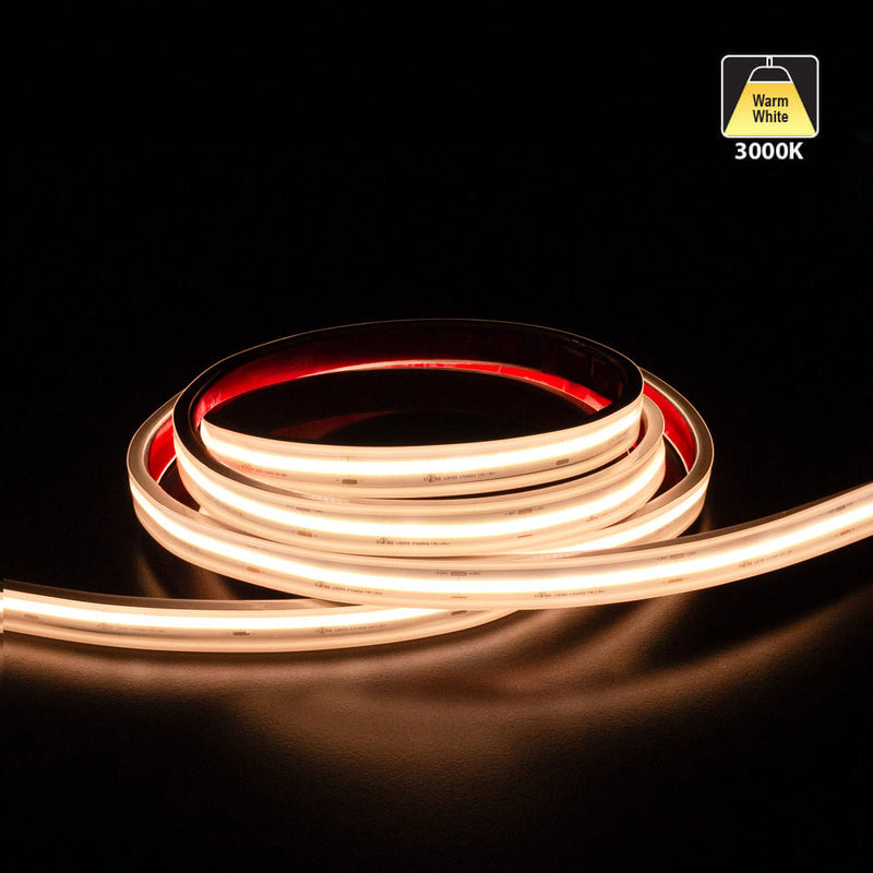 Custom cut Outdoor COB LED Strip Light, 24V 4.5(w/ft) 363(Lm/ft) CCT(2.7K, 3K, 3.5K, 4K, 5K) per foot