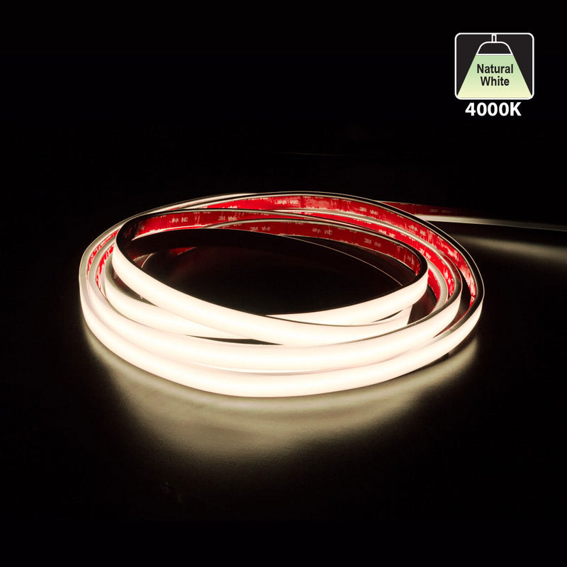 Custom cut Outdoor COB LED Strip Light, 24V 4.5(w/ft) 363(Lm/ft) CCT(2.7K, 3K, 3.5K, 4K, 5K) per foot