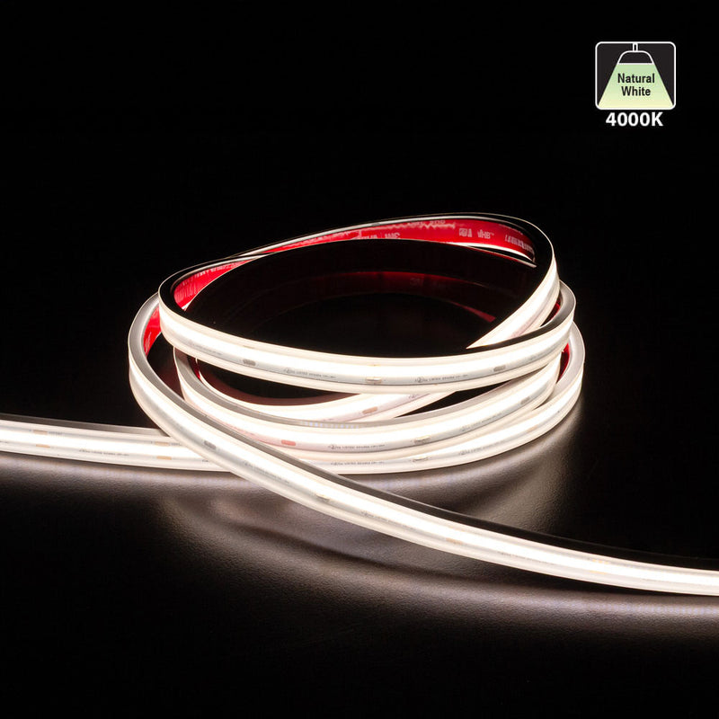 Custom cut Outdoor COB LED Strip Light, 24V 4.5(w/ft) 363(Lm/ft) CCT(2.7K, 3K, 3.5K, 4K, 5K) per foot