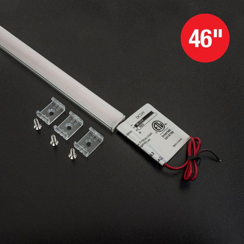 46inch Linear Under Cabinet Lights, 24V 8W 3000K(Warm White)