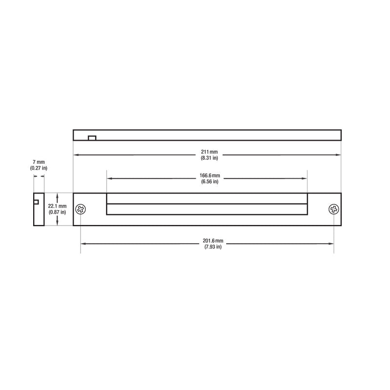 8 inch Linear Cabinet/ Shelf Light 24V 4.5W CCT(2.7K, 3K, 3.5K) Black