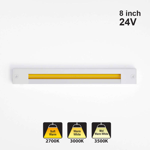 8 inch Linear Cabinet/ Shelf Light 24V 4.5W CCT(2.7K, 3K, 3.5K) White