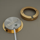 2R25-1224V-6CCT-Gold Round Cabinet Light 12-24V 2.7W selectable 6CCT